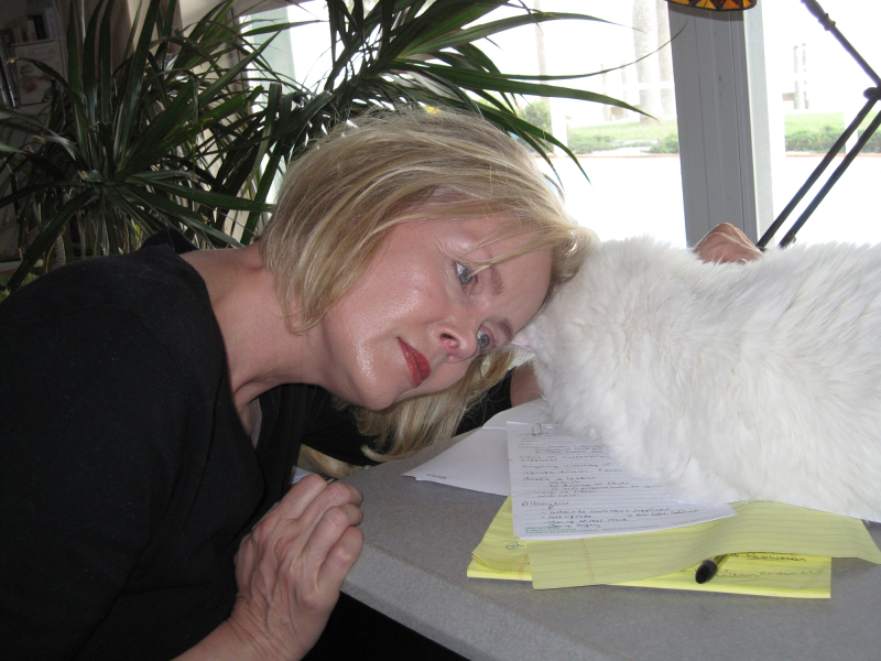 Deskwork with Snowman